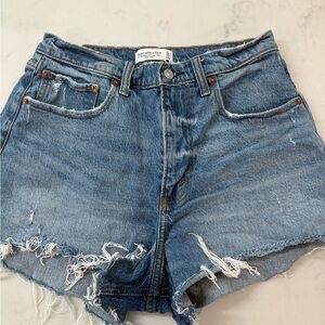 Abercrombie & Fitch Distressed Jean Shorts